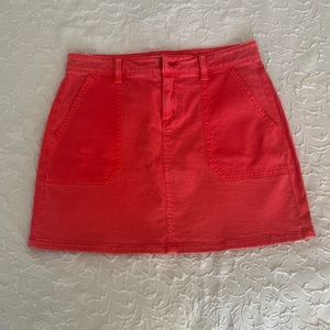 Vineyard Vines red denim mini skirt